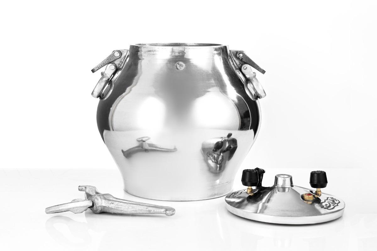 "Афганский казан 20 л никелированный алюминий" - вид 2