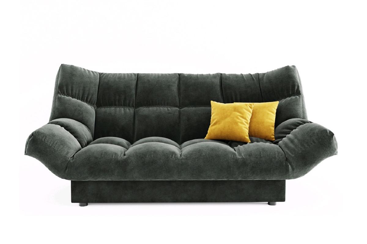 Диван прямой Клик кляк книжка графит оливковый