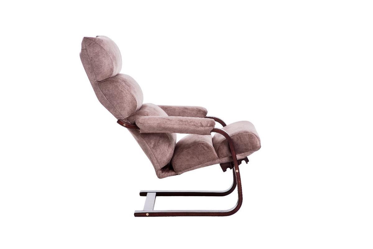 "Кресло Квин велюр бук орех латте" - вид 3