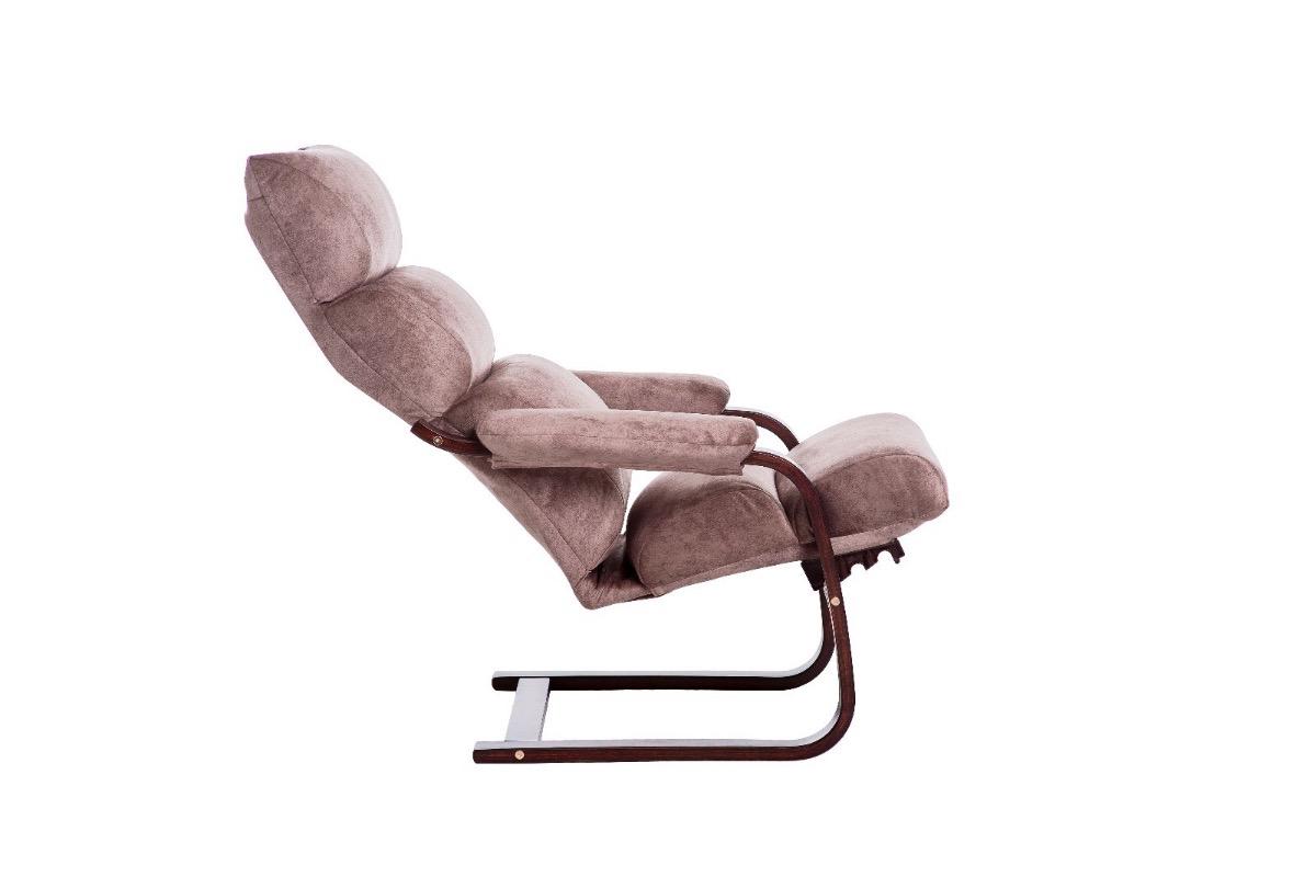 "Кресло Квин велюр бук орех латте" - вид 4