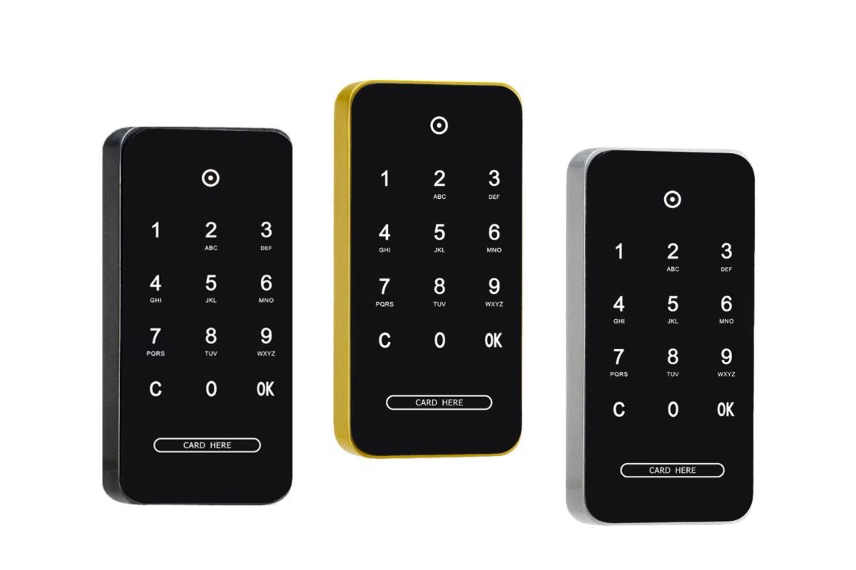 Электронный замок для шкафчика с сенсорным экраном с доступом по паролю и карте